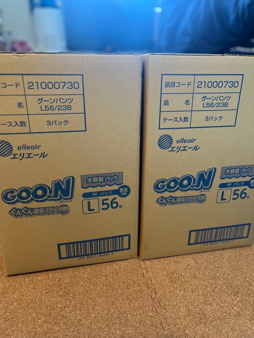 GOO.N おむつ Lサイズ 56枚×6パック