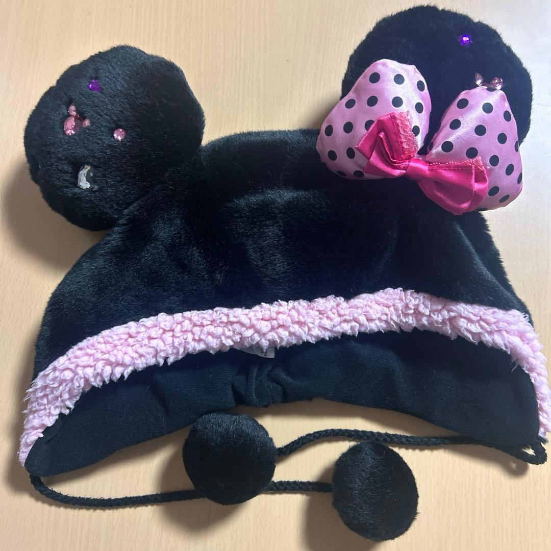 ディズニーファンキャップ 黒 ミニー