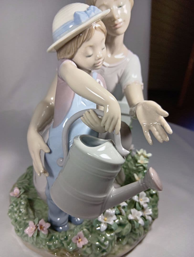 リヤドロ ママのお手伝い 美品 希少品 8028 箱付き 置物