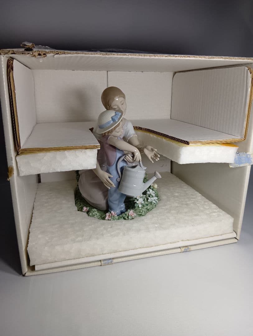 リヤドロ ママのお手伝い 美品 希少品 8028 箱付き 置物