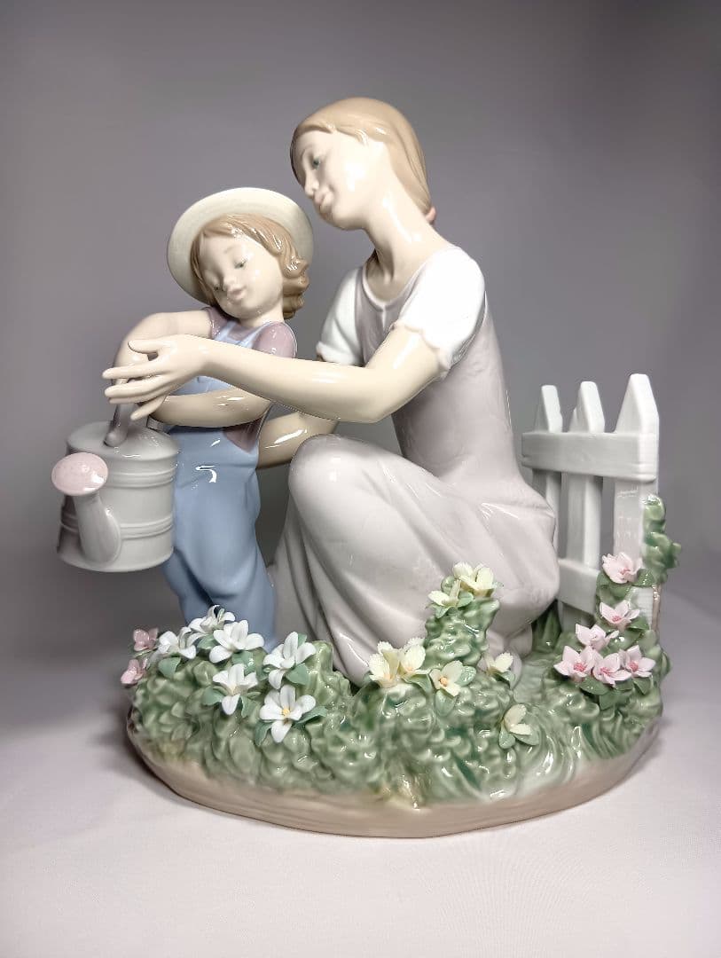 リヤドロ ママのお手伝い 美品 希少品 8028 箱付き 置物