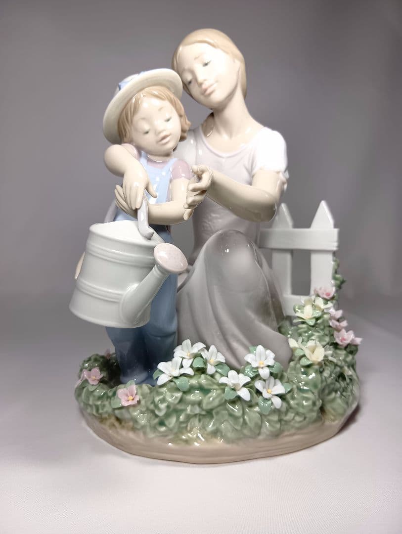 リヤドロ ママのお手伝い 美品 希少品 8028 箱付き 置物