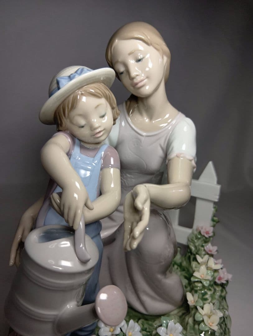 リヤドロ ママのお手伝い 美品 希少品 8028 箱付き 置物