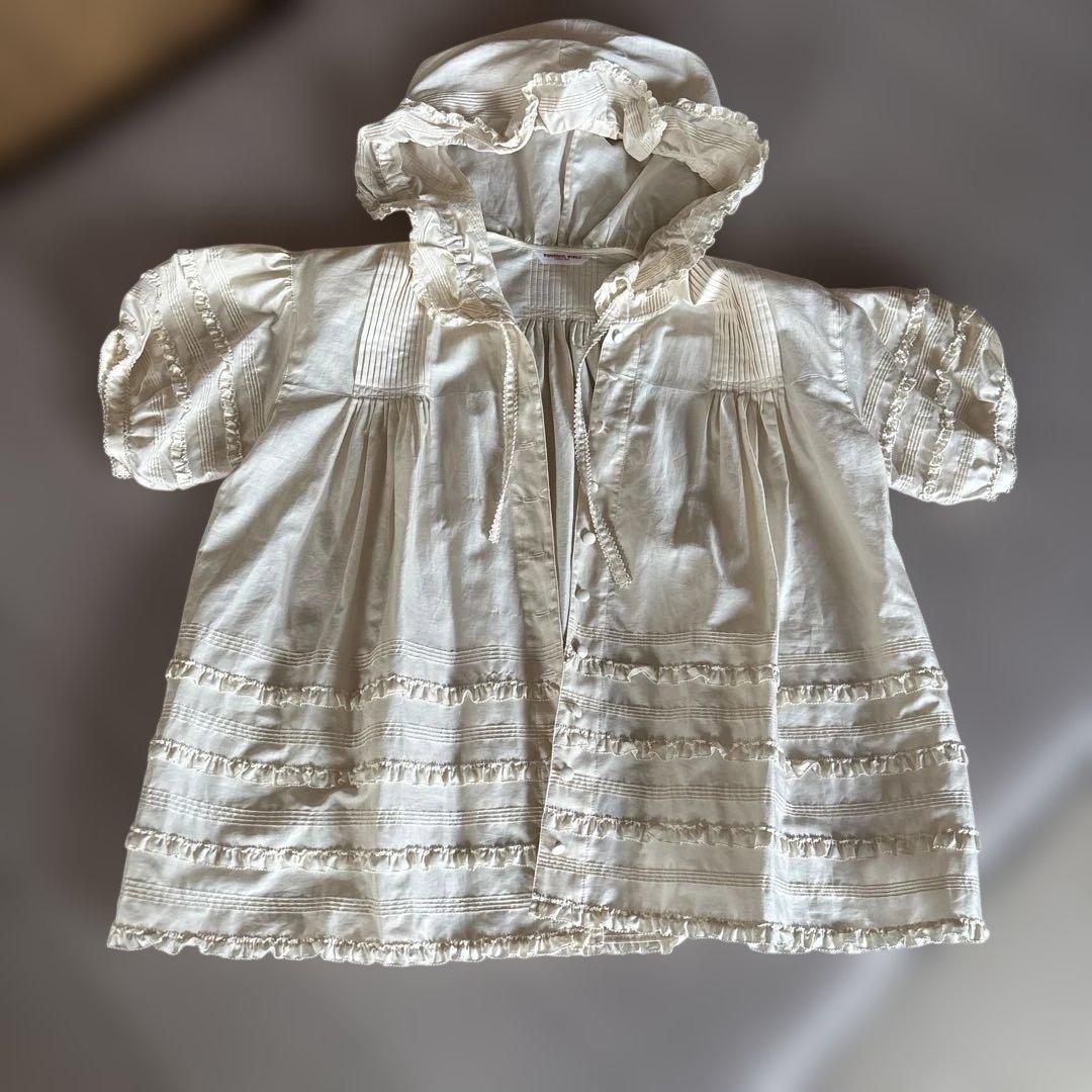 新品WONDERFUL WORLDフード半袖ブラウス