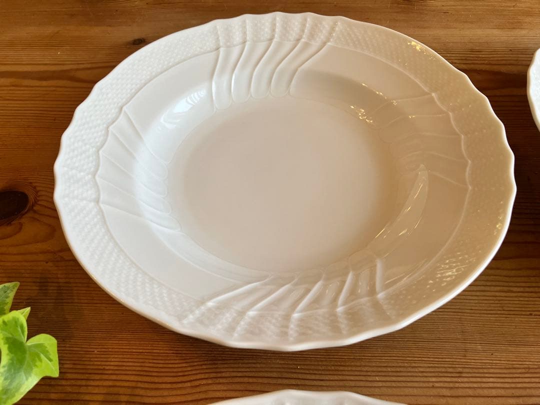 studioMS ジノリ　ベッキオホワイト　23.5スーププレート×6