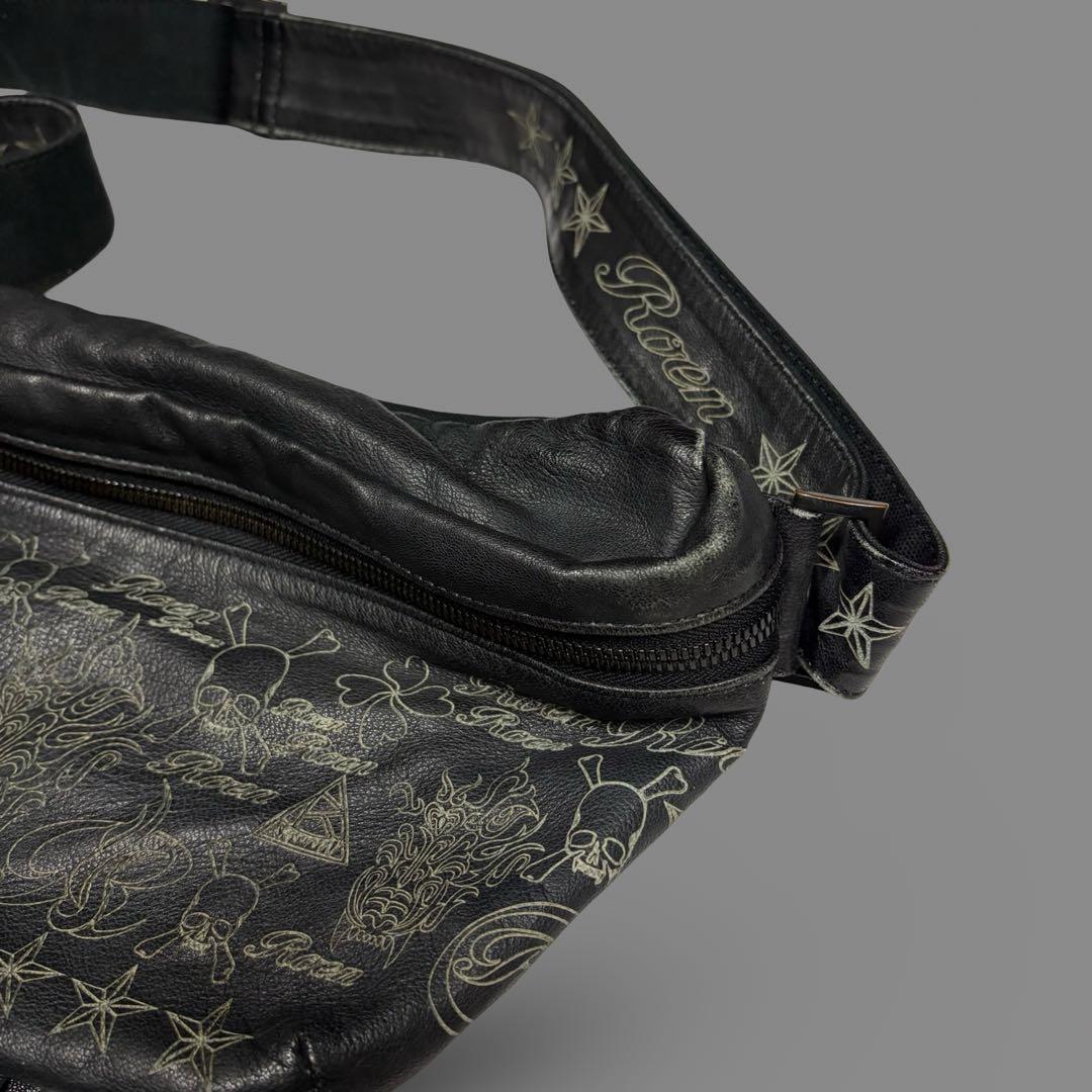 バッグ Rare 00s Archive Roen Leather fringe bag