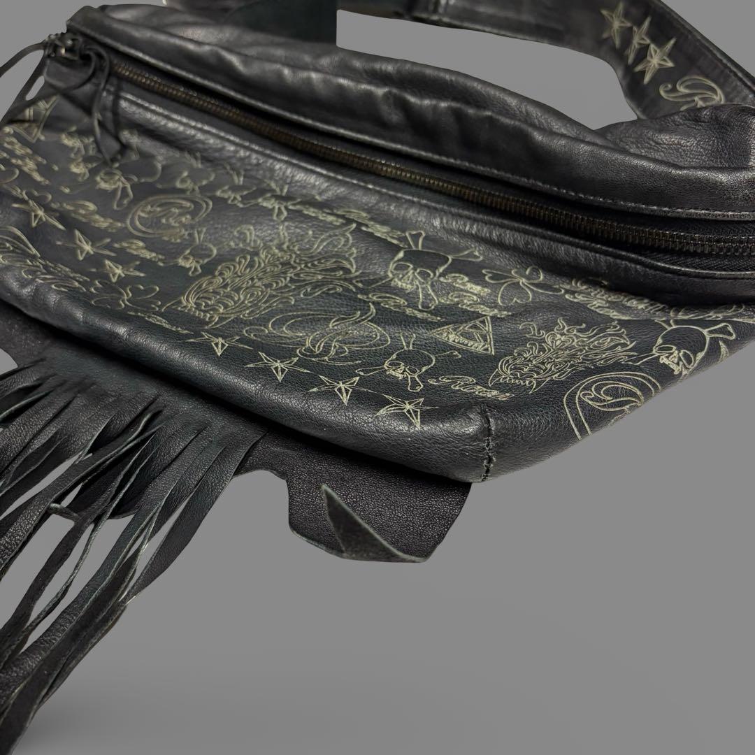 バッグ Rare 00s Archive Roen Leather fringe bag