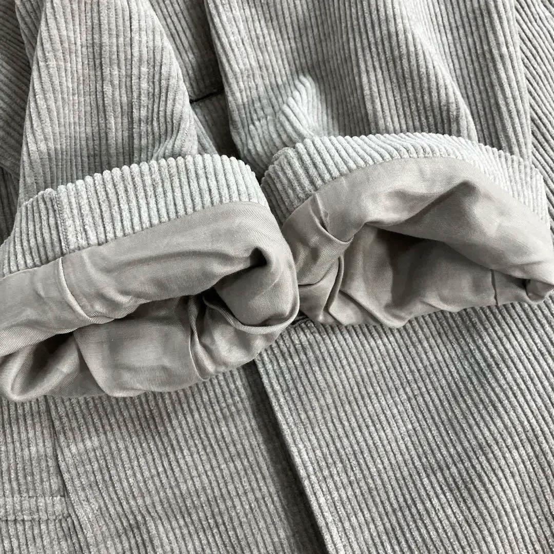 【極美品】R&D.M.Co- ヤク混コーデュロイ トレンチコート M モカ系