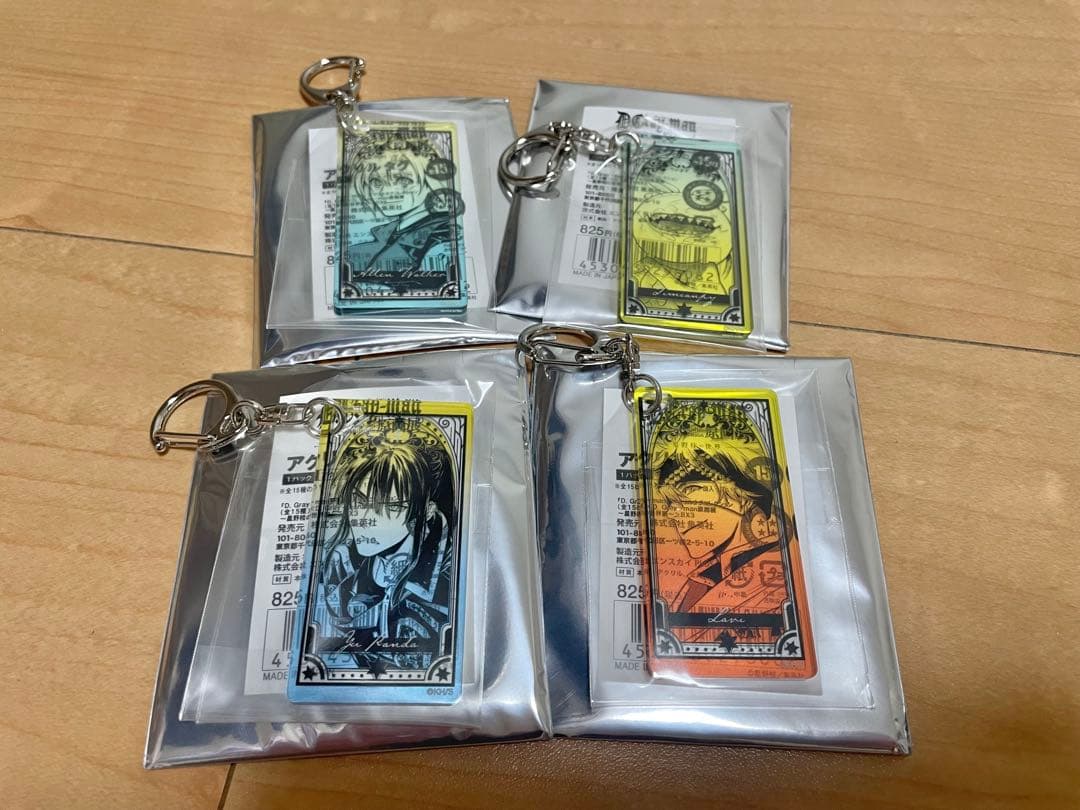 Dグレ 原画展　アクリルタグ　アレン　ティムキャンピー　神田　ラビ