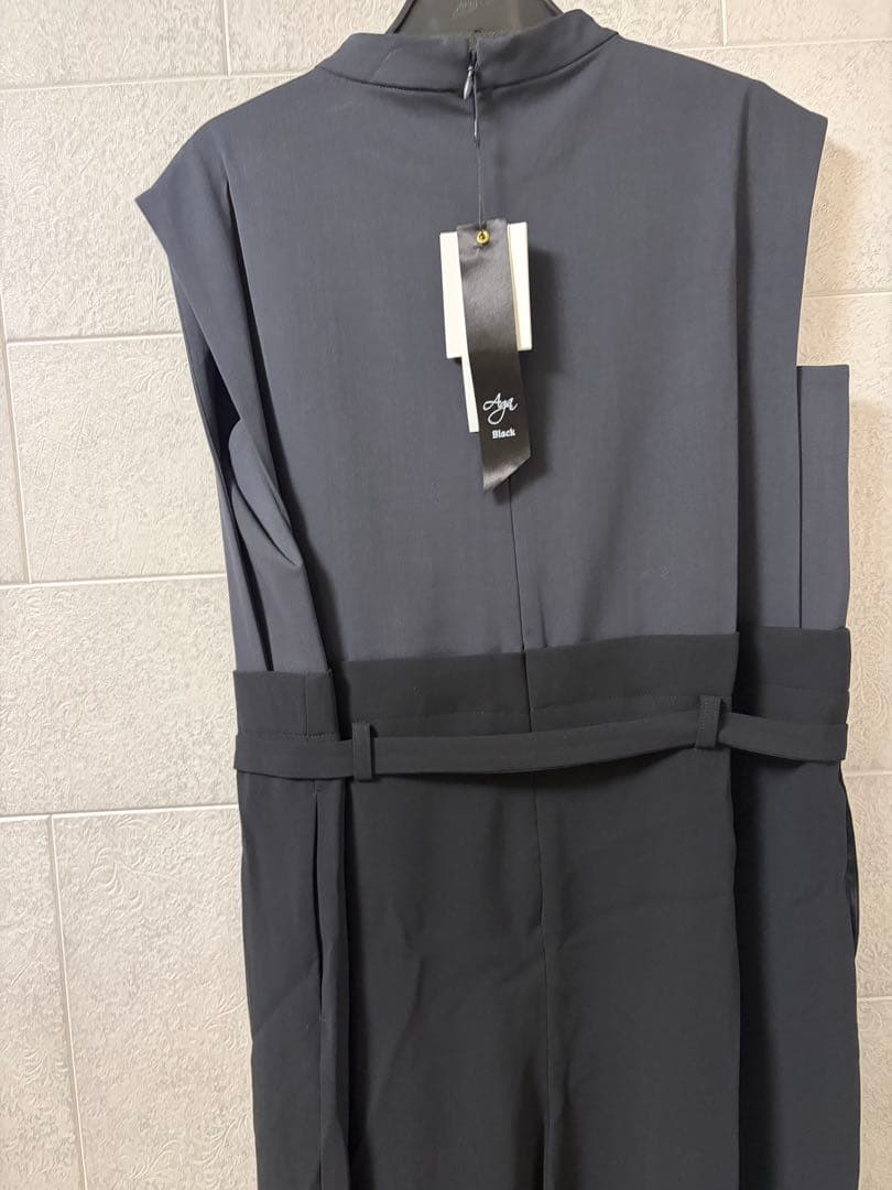 ヤマダヤ Aga チャコールグレー ブラック ノースリーブオールインワン★