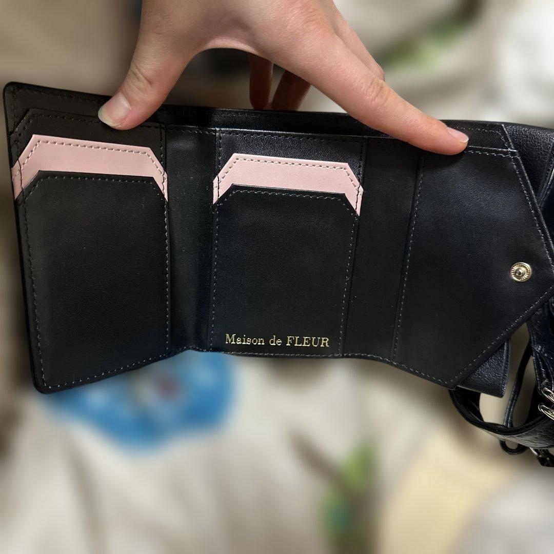 Maison de FLEUR 財布 ブラック
