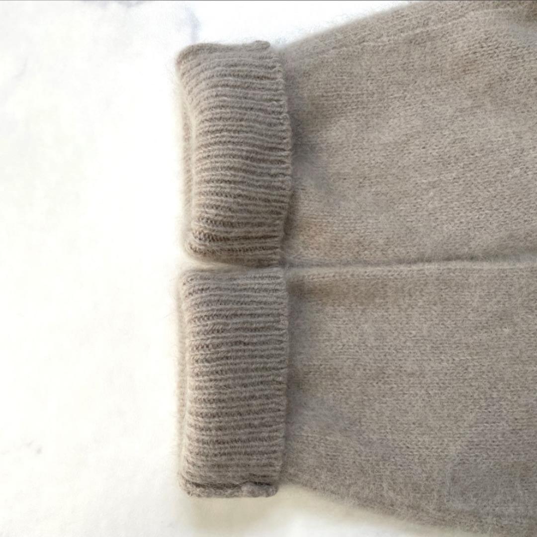 Demi-Luxe BEAMS フラッフィ ボートネックニット ベージュ F