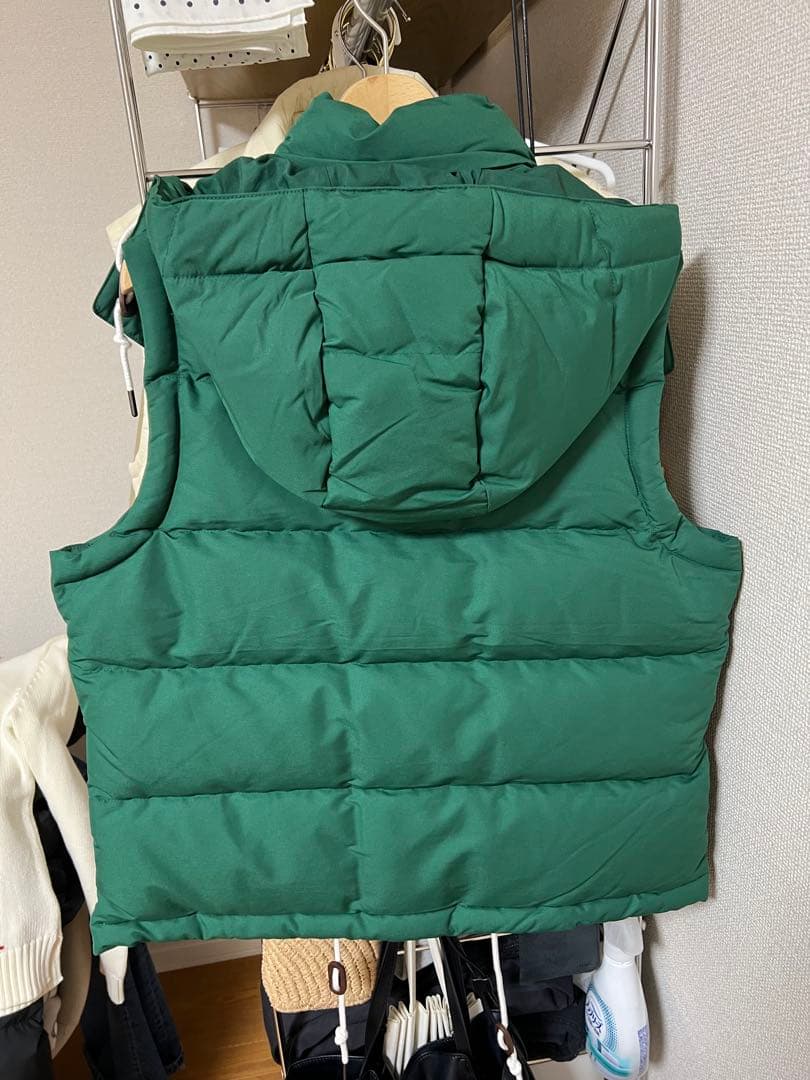 POLO RALPH LAUREN グリーンダウンベスト Sサイズ