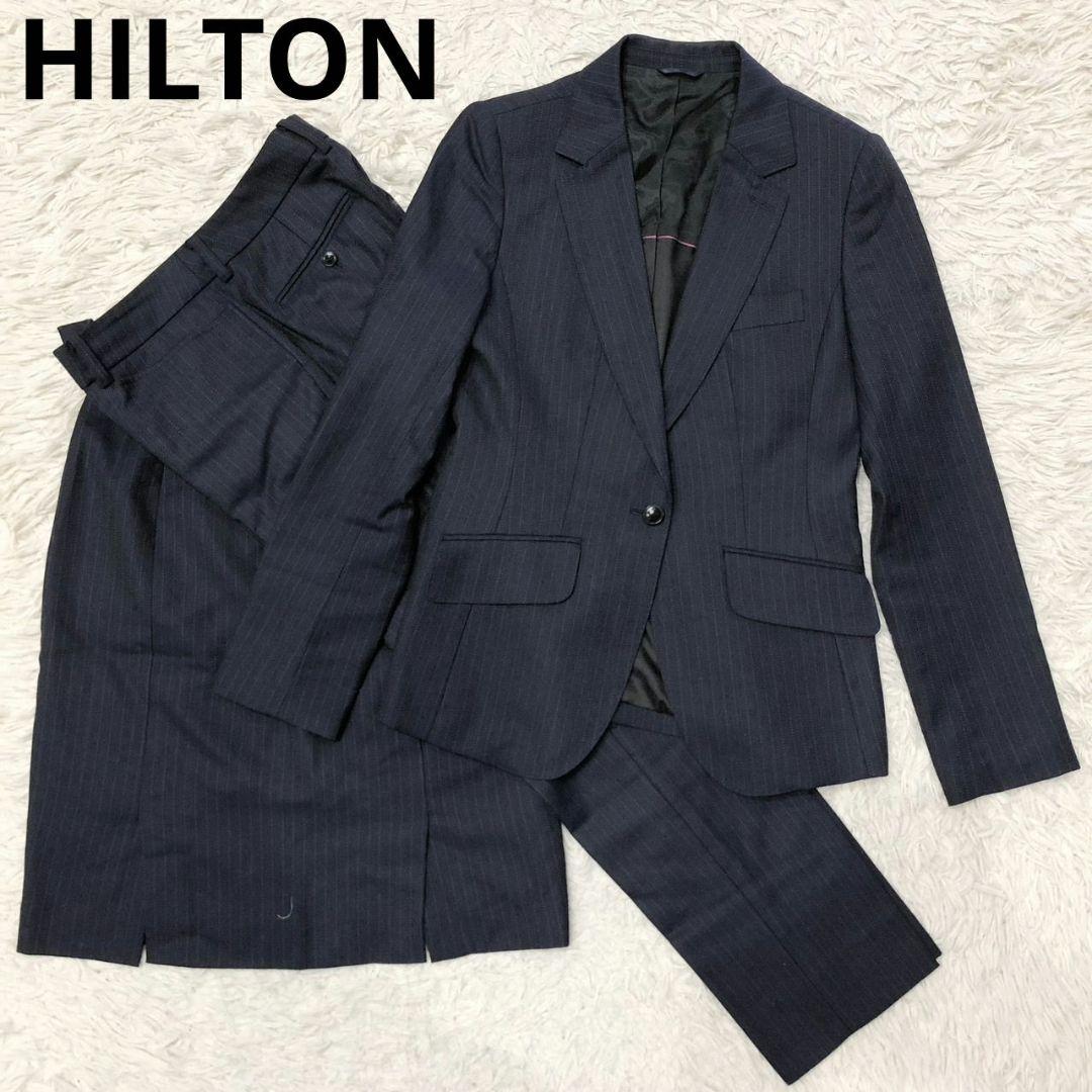 HILTON スーツ 3点セット スカート パンツ セットアップ M