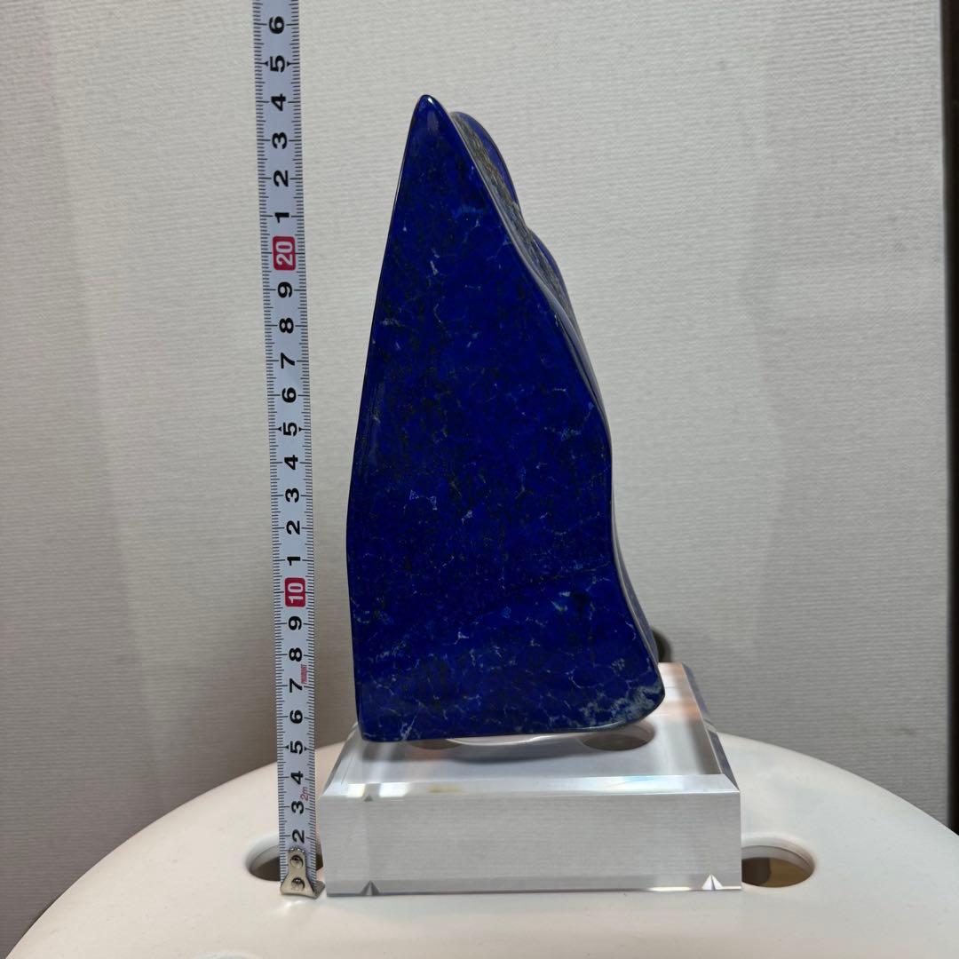 ☆ラピスラズリ5A引寄せ☆約2085gアフガニスタン産☆天然無着色クリスタル台座