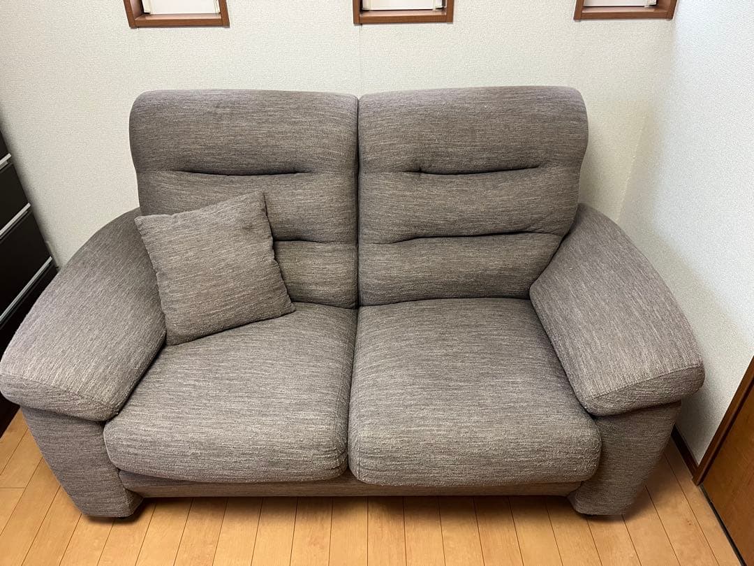 2人用布張りソファ (Nポケット A12)