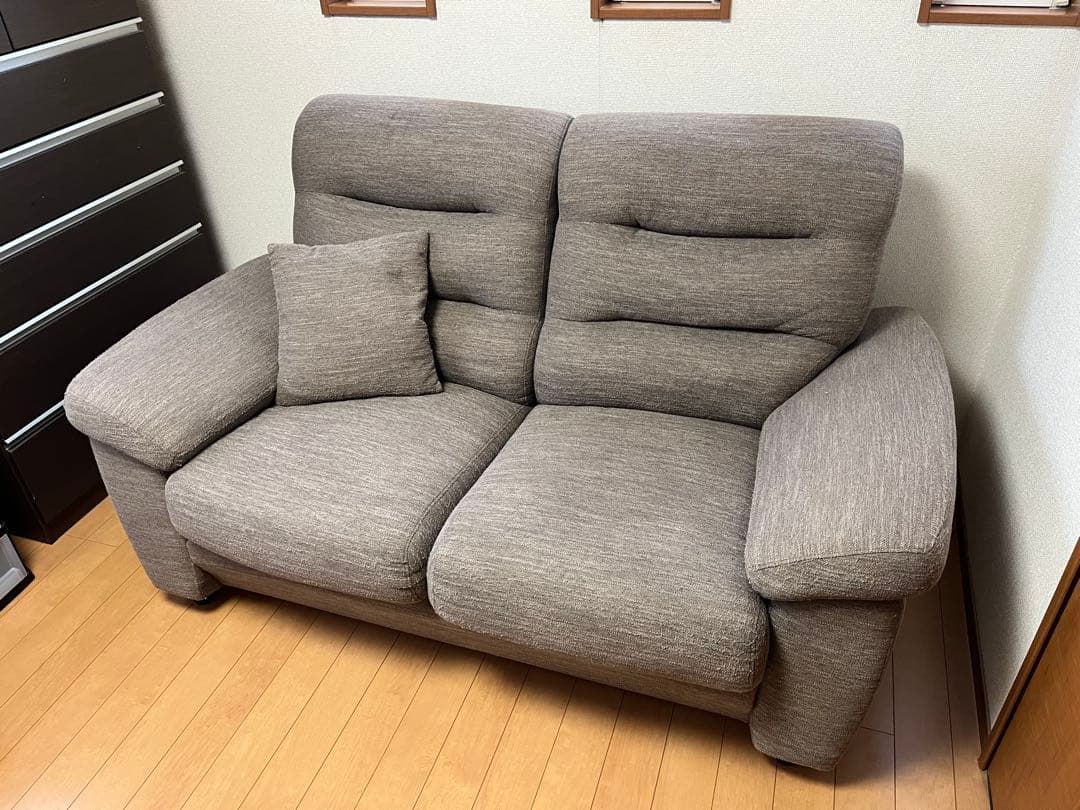 2人用布張りソファ (Nポケット A12)