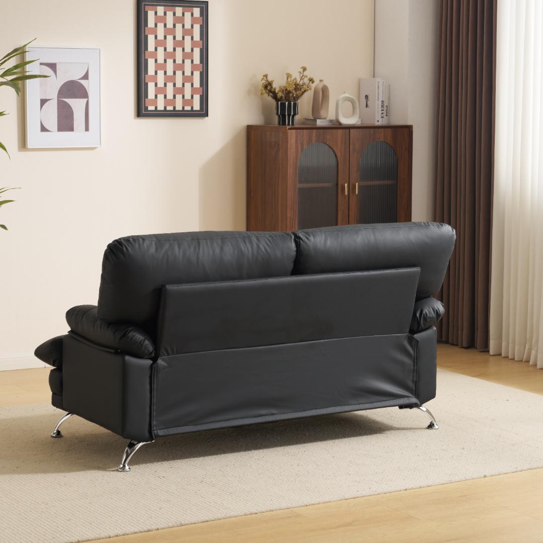 超人気！ソファー ソファ 2人掛け 幅155cm 2人掛け 北欧 BLACK