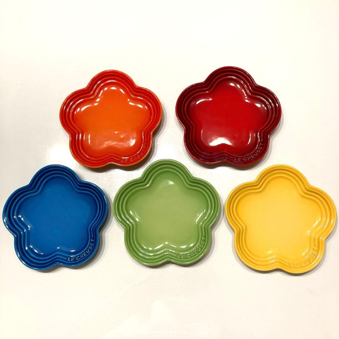 ル・クルーゼ(Le Creuset) フラワー・プレート LC(S) レインボー