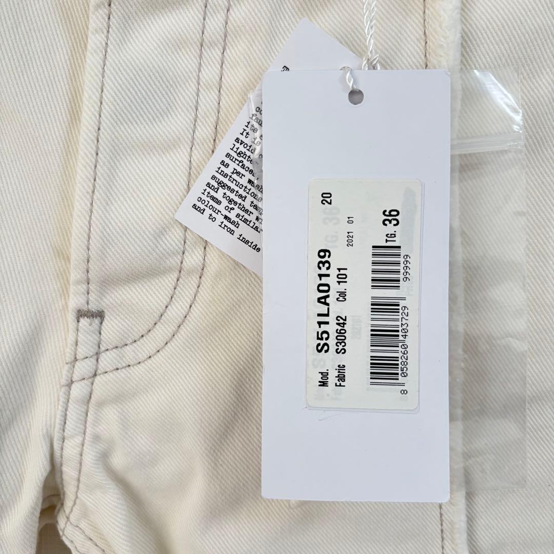 ラスト１【新品】Maison Margiela スキニー ホワイト デニム 36