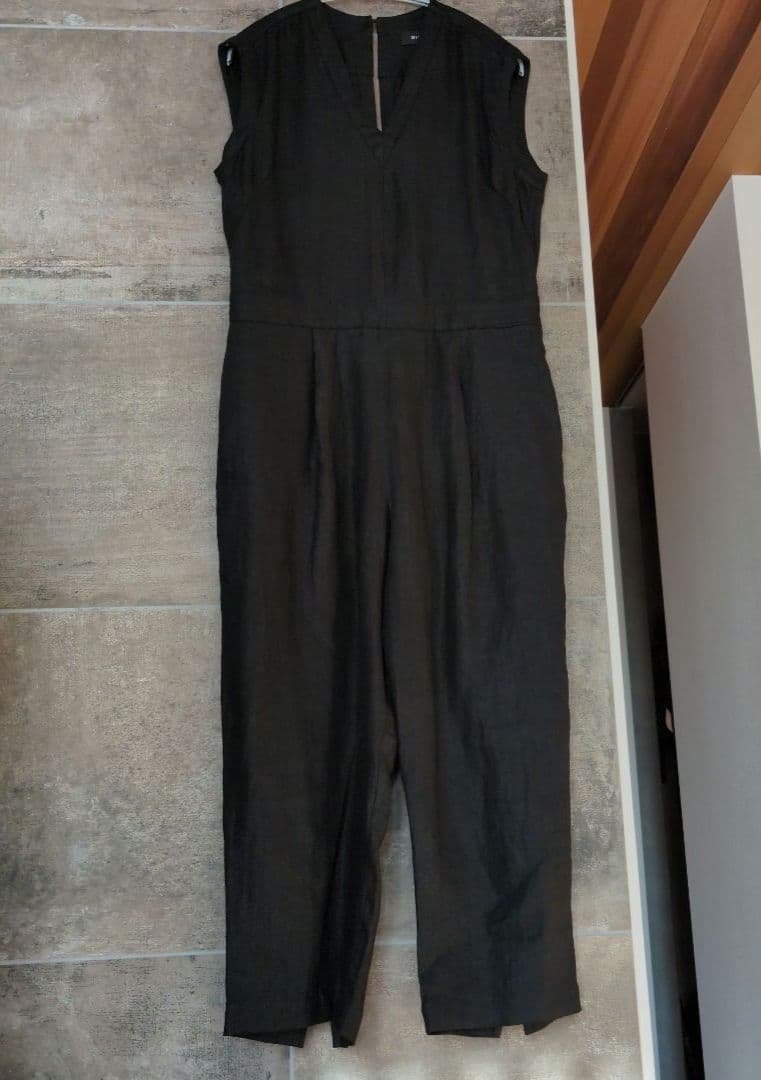 SINME シンメ Vネックオールインワン リネン