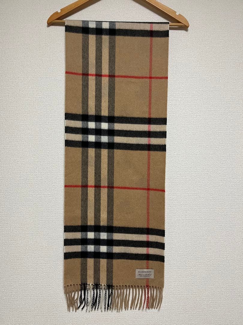 BURBERRY バーバリー マフラー カシミア100％　ハートブラック　美品
