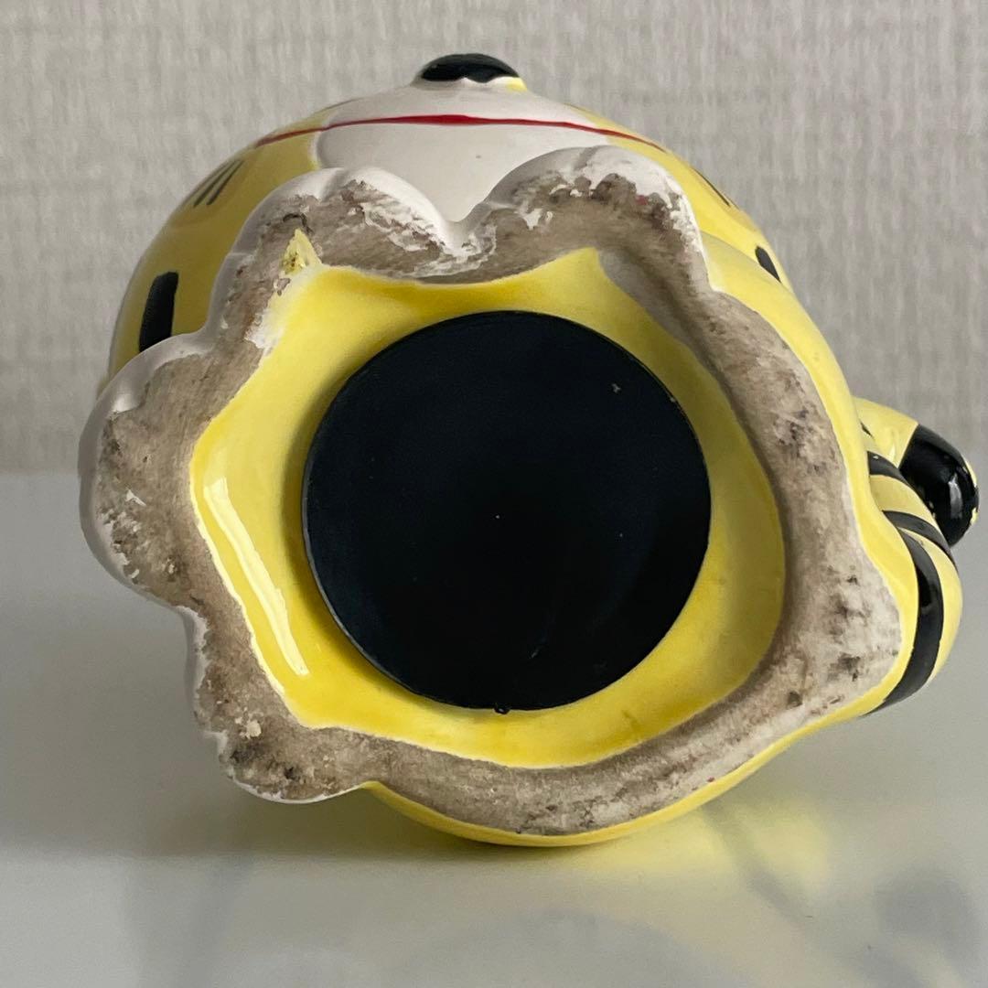 希少　激レア　内藤ルネ　陶器製　トラ　貯金箱　置物　昭和レトロ　当時物