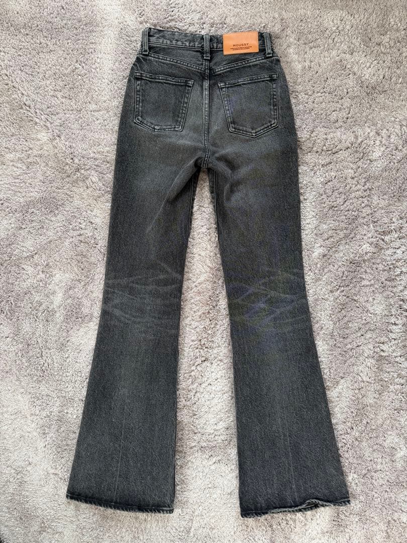 ［美品］moussy mvs BLACK FLARE(L) 24inc