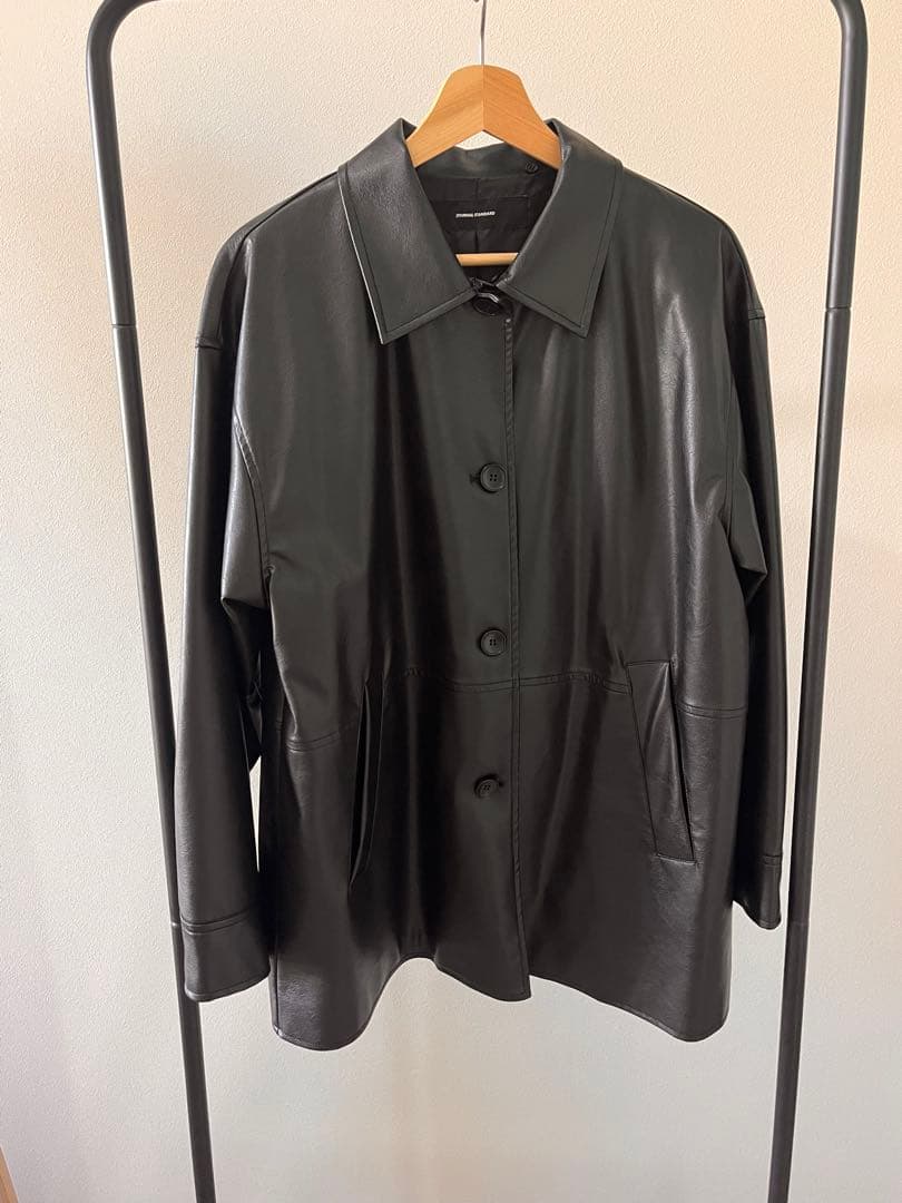 美品　ジャーナルスタンダード　フェイクレザー　ジャケット　ブルゾン　24AW