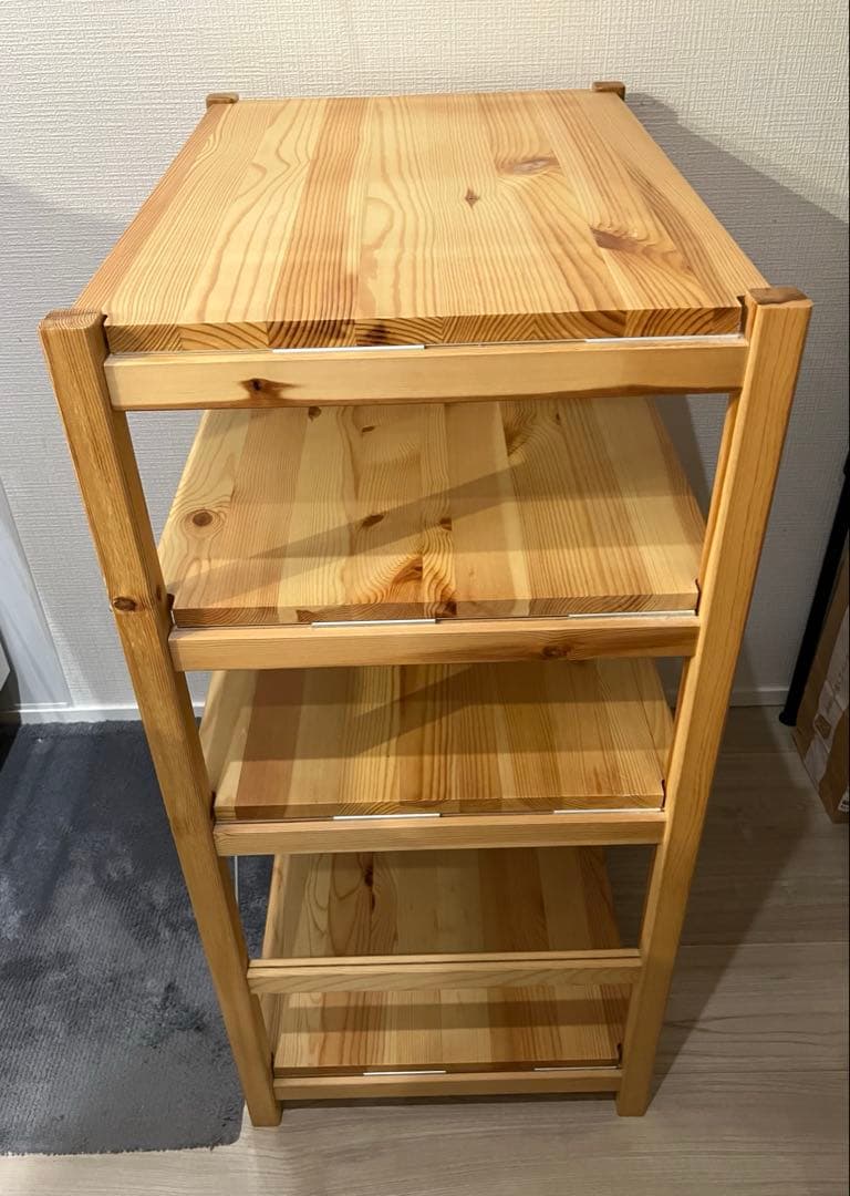無印良品　パイン材ユニットシェルフ