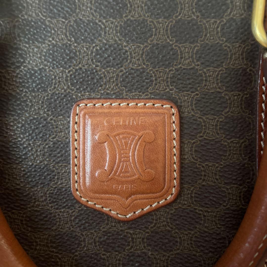 【美品】CELINE ボストンバッグ マカダム