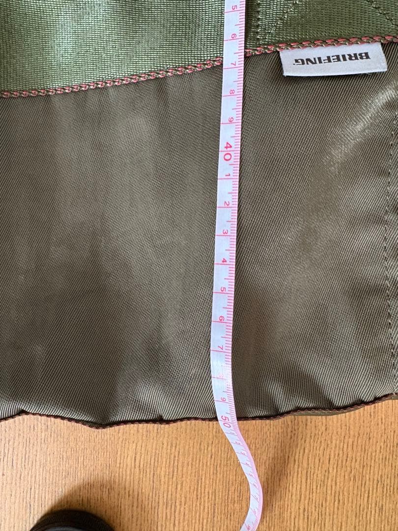 ブリーフィング　大容量　トートバッグ　カーキ　中古品