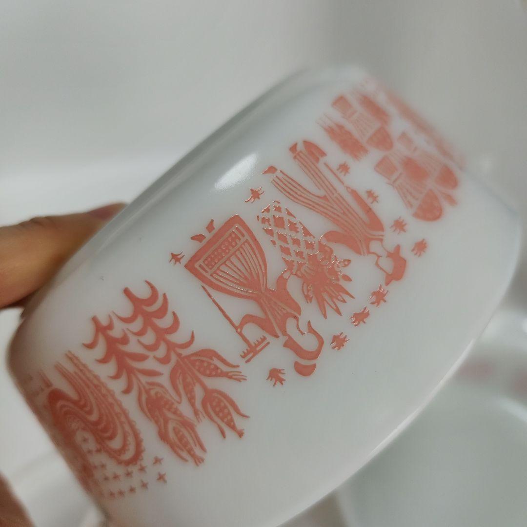 希少　パイレックス　バタープリント　アーミッシュ　キャセロール　 2個