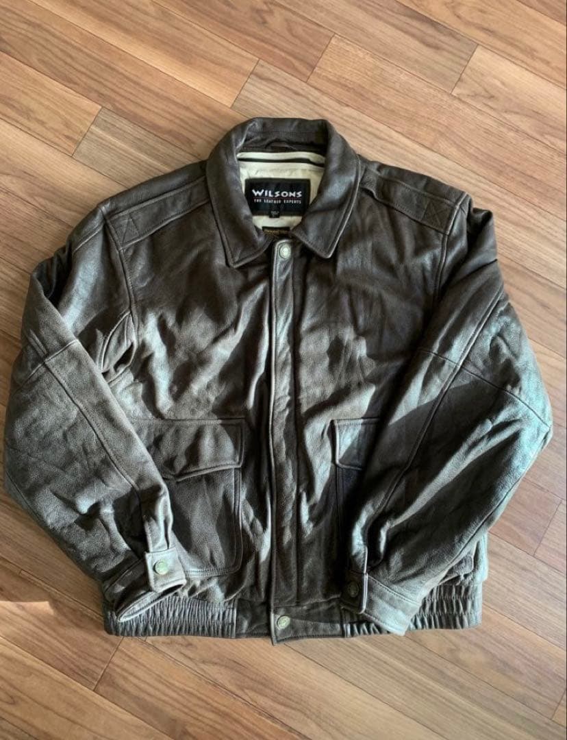 90s WILSONS ウィルソンズ　A-2レザージャケット　フライトジャケット