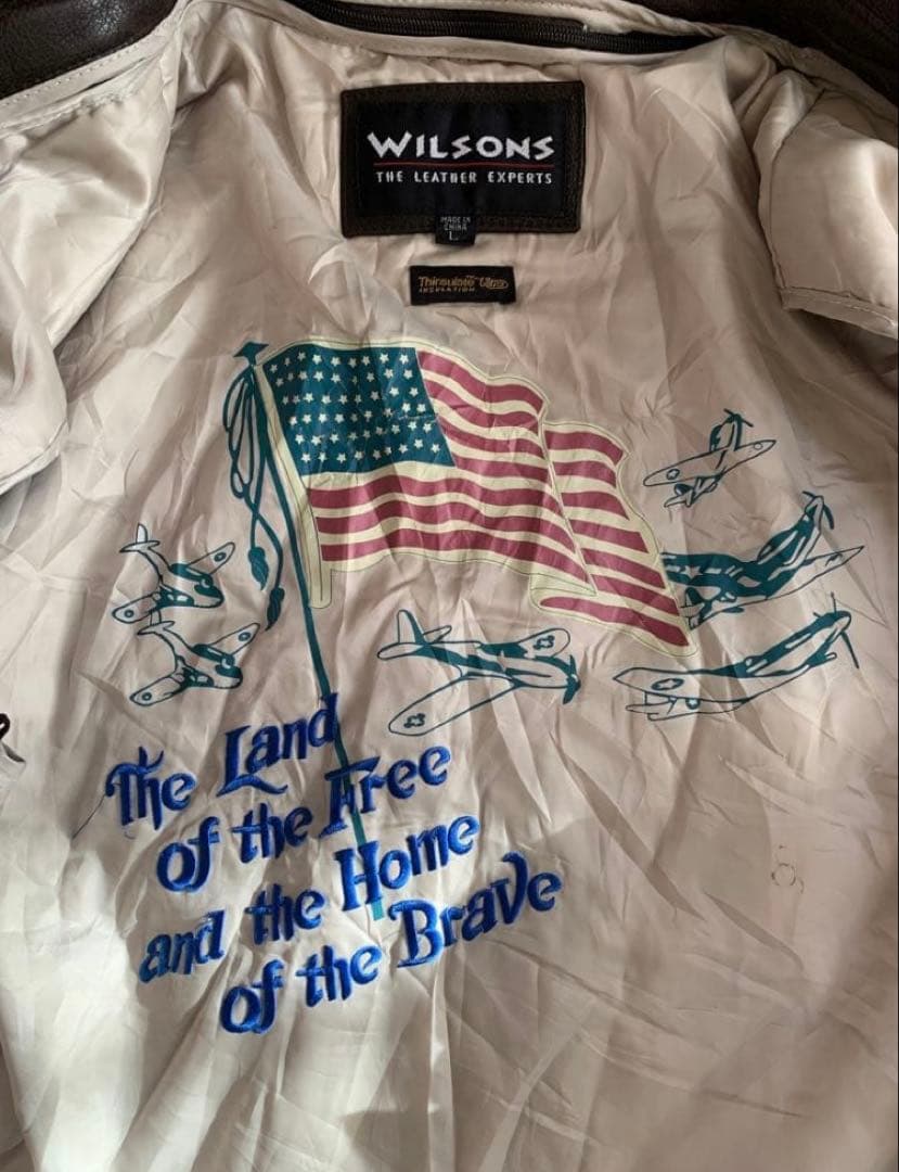 90s WILSONS ウィルソンズ　A-2レザージャケット　フライトジャケット
