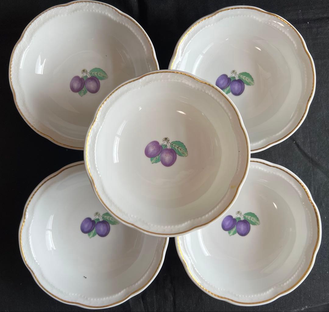 リチャードジノリ　ボンジョルノプルーン　フルーツソーサー