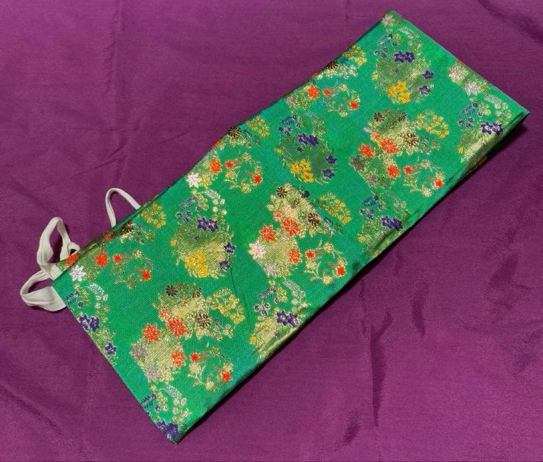 七五三　7歳向けお子様　ほぼフルセット　青系セット　正絹