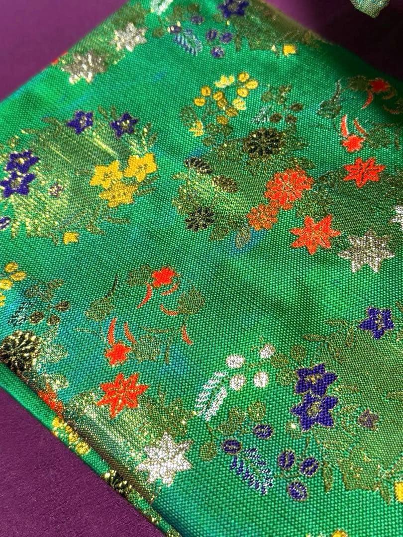 七五三　7歳向けお子様　ほぼフルセット　青系セット　正絹