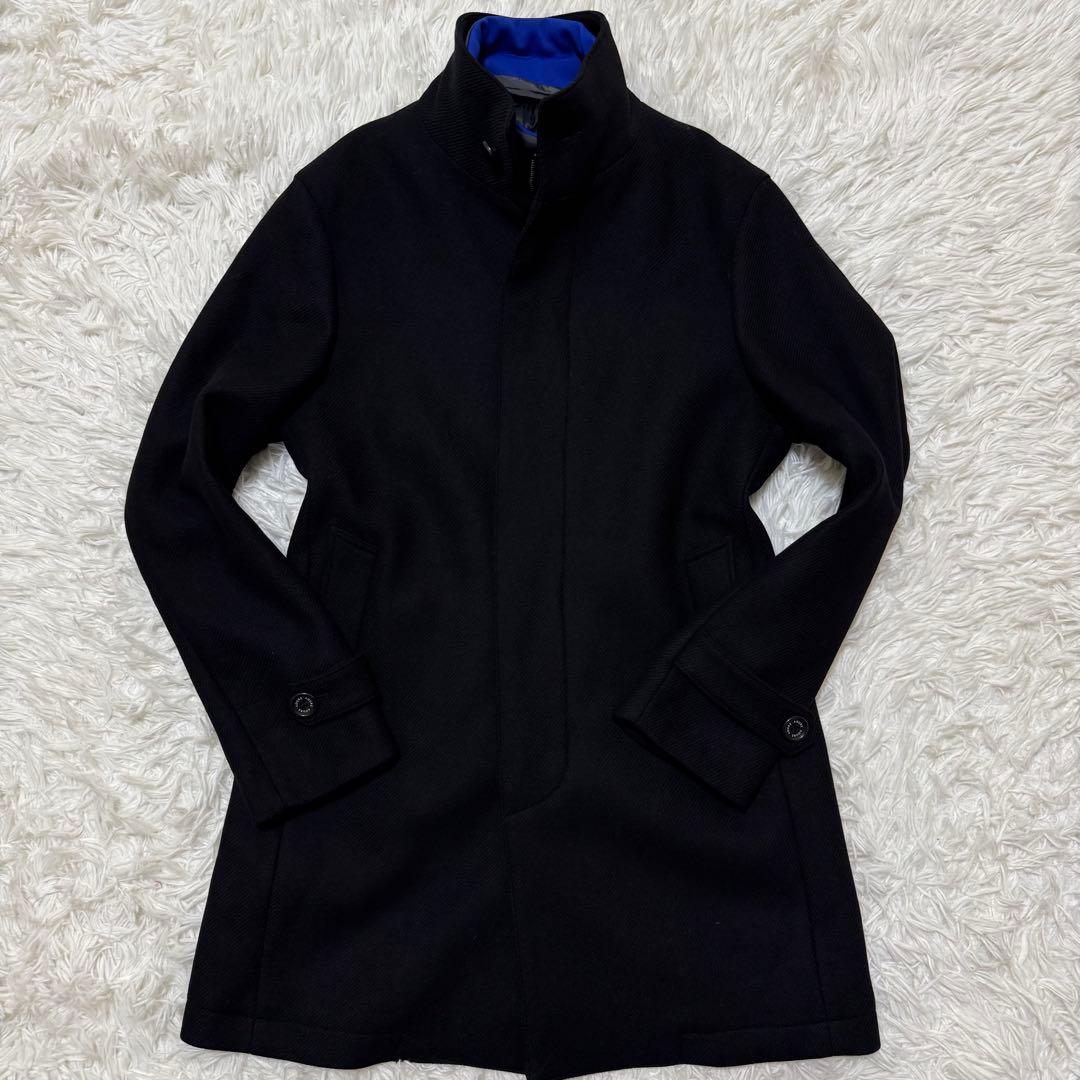 【極美品】AOURE スタンドカラーコート　イタリア製生地　MANTECO