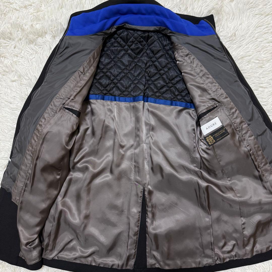 【極美品】AOURE スタンドカラーコート　イタリア製生地　MANTECO