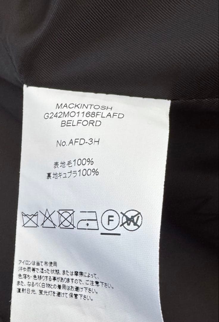 MACKINTOSH BELFORD 40 マッキントッシュ ハウンドトゥース