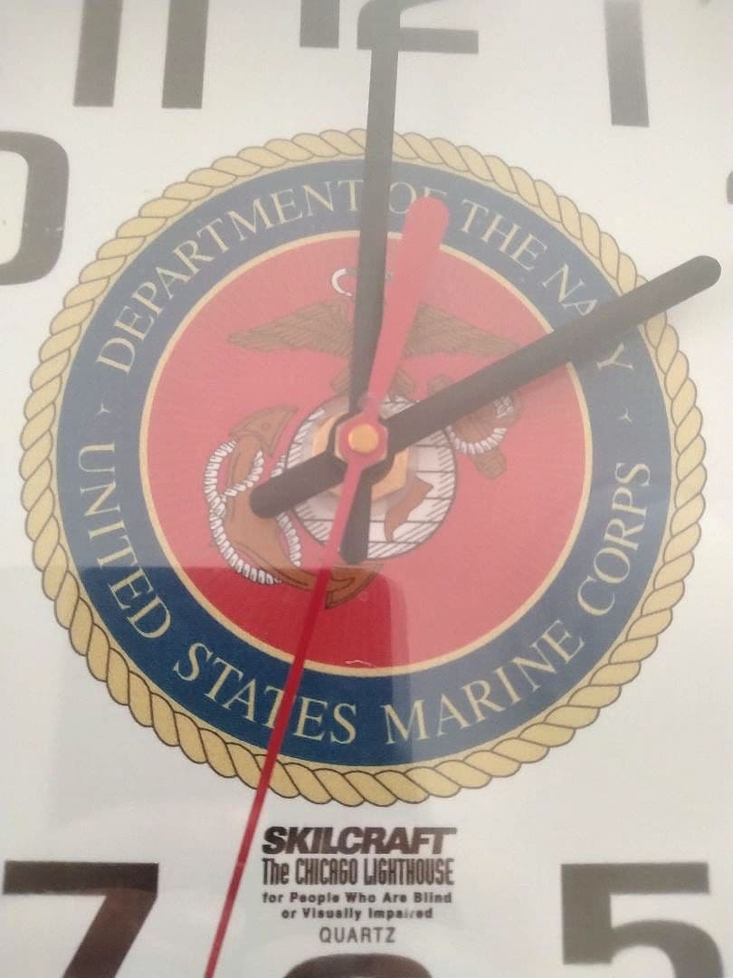 新品 米軍放出 USMC SKILCRAFT ウォールクロック 壁掛け時計 米軍