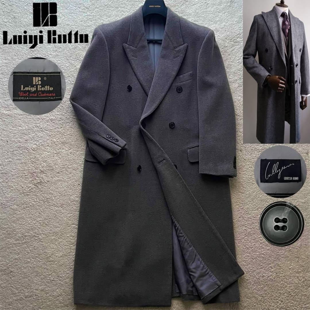 ✨高級紳士服✨チェスターロングコート ダブル 6B 菅田将暉 カシミヤ XL相当