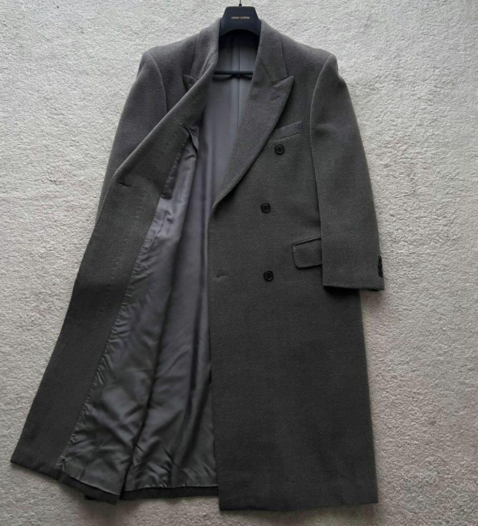 ✨高級紳士服✨チェスターロングコート ダブル 6B 菅田将暉 カシミヤ XL相当