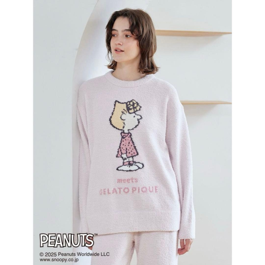 gelato pique ベビモコジャガードプルオーバー&ロングパンツセット