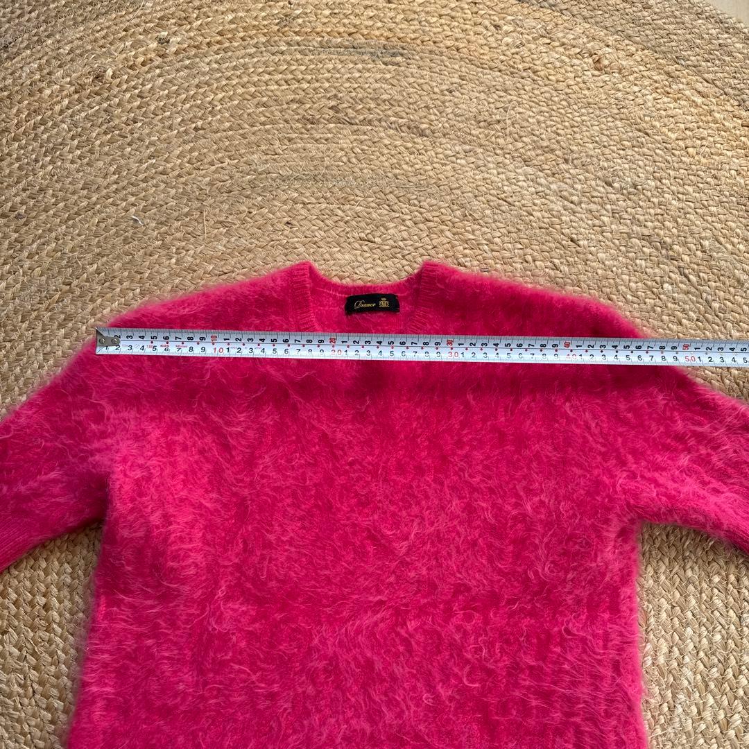 LaLa　ドゥロワーDrawer カシミア100 半袖ニット