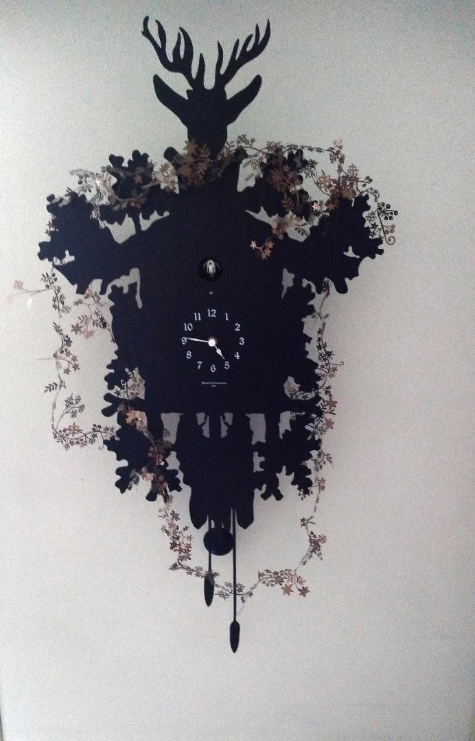 Cuckoo Forest Clock Wood 振り子 壁掛時計