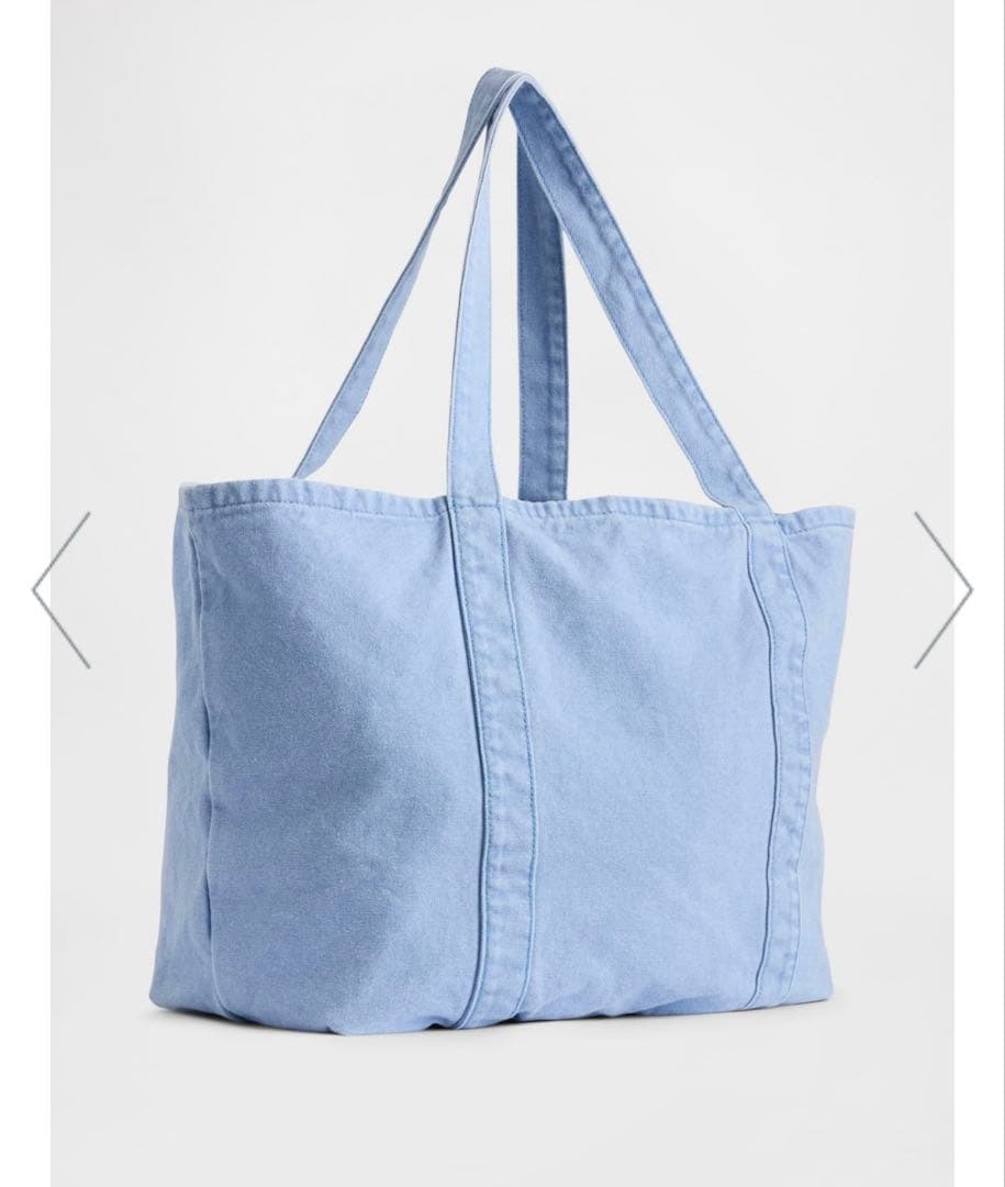 新品 GAP トートバッグ ムーンストーンブルー ロゴトート
