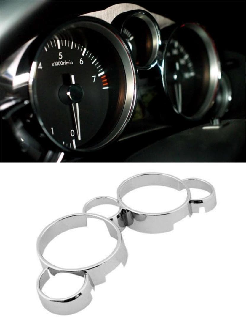 質感ＵＰ! マツダ ロードスター NCEC NC クロームメッキ メーターリング