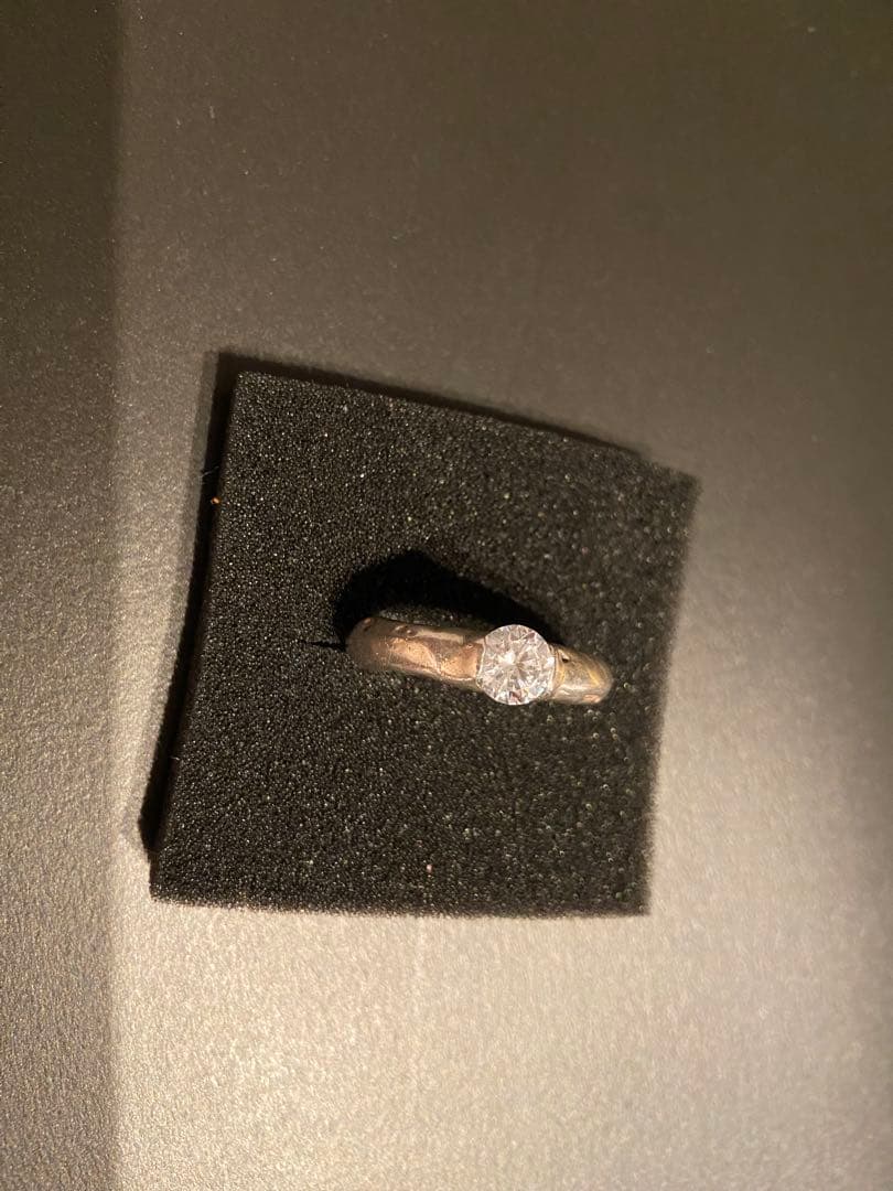 h*u様 大きいサイズ⭐️e.m. シルバー ジルコニアリング　19号